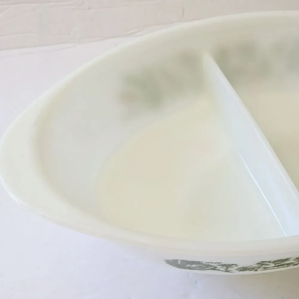 Glasbake milk glass